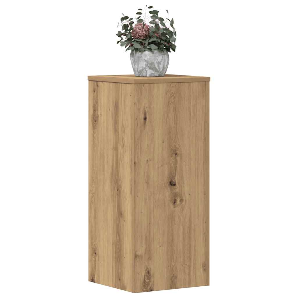Vidaxx porte-plantes 2 pcs 30x30x70 cm bois chêne artisanal