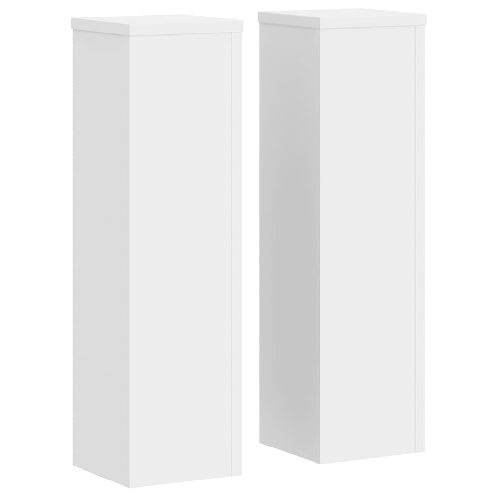 Vidaxx supports pour plantes 2 pcs 17x17x60 cm bois d'ingénierie blanc