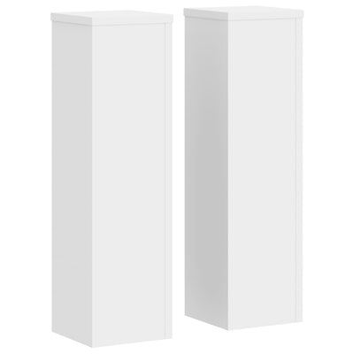 Vidaxx supports pour plantes 2 pcs 17x17x60 cm bois d'ingénierie blanc