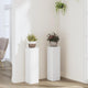 Vidaxx supports pour plantes 2 pcs 17x17x60 cm bois d'ingénierie blanc