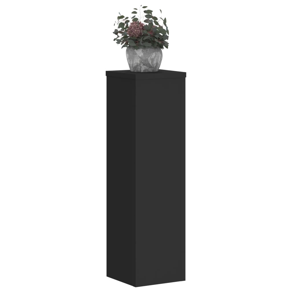 VidaXL supports pour plantes 2 pcs 17x17x60 cm bois traité noir