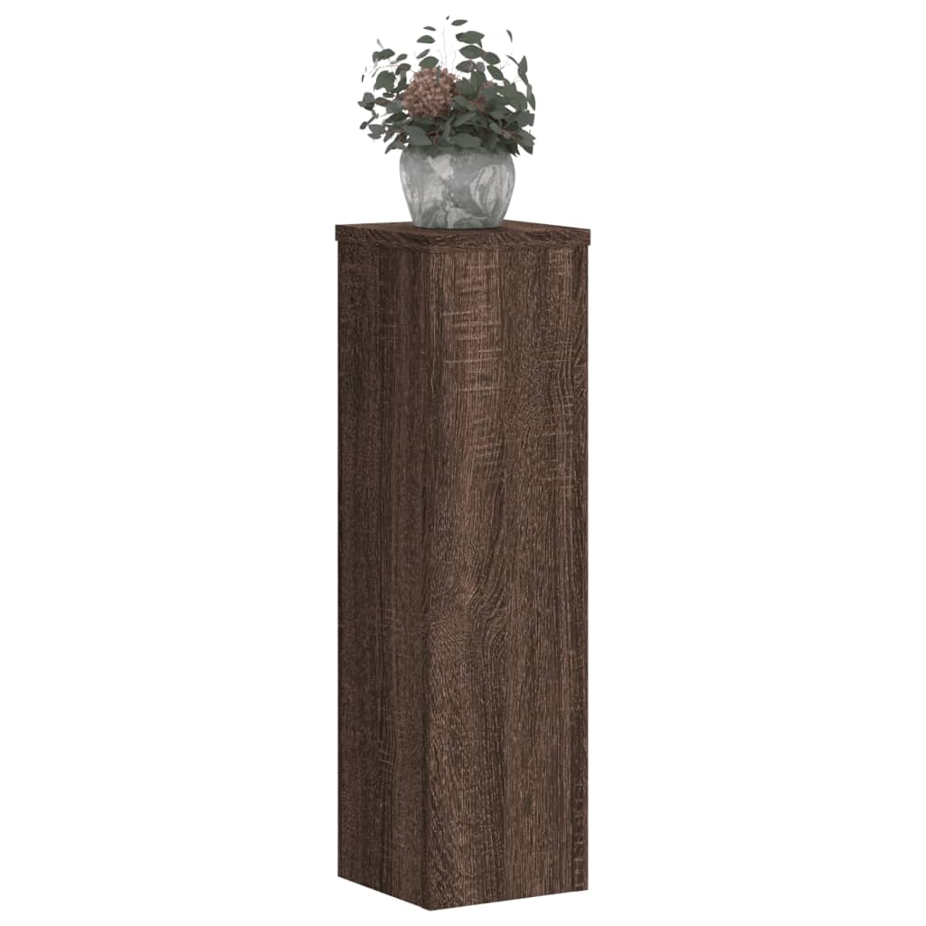 Normes de plante Vidaxl 2 ST 17x17x60 cm chêne brun en bois transformé