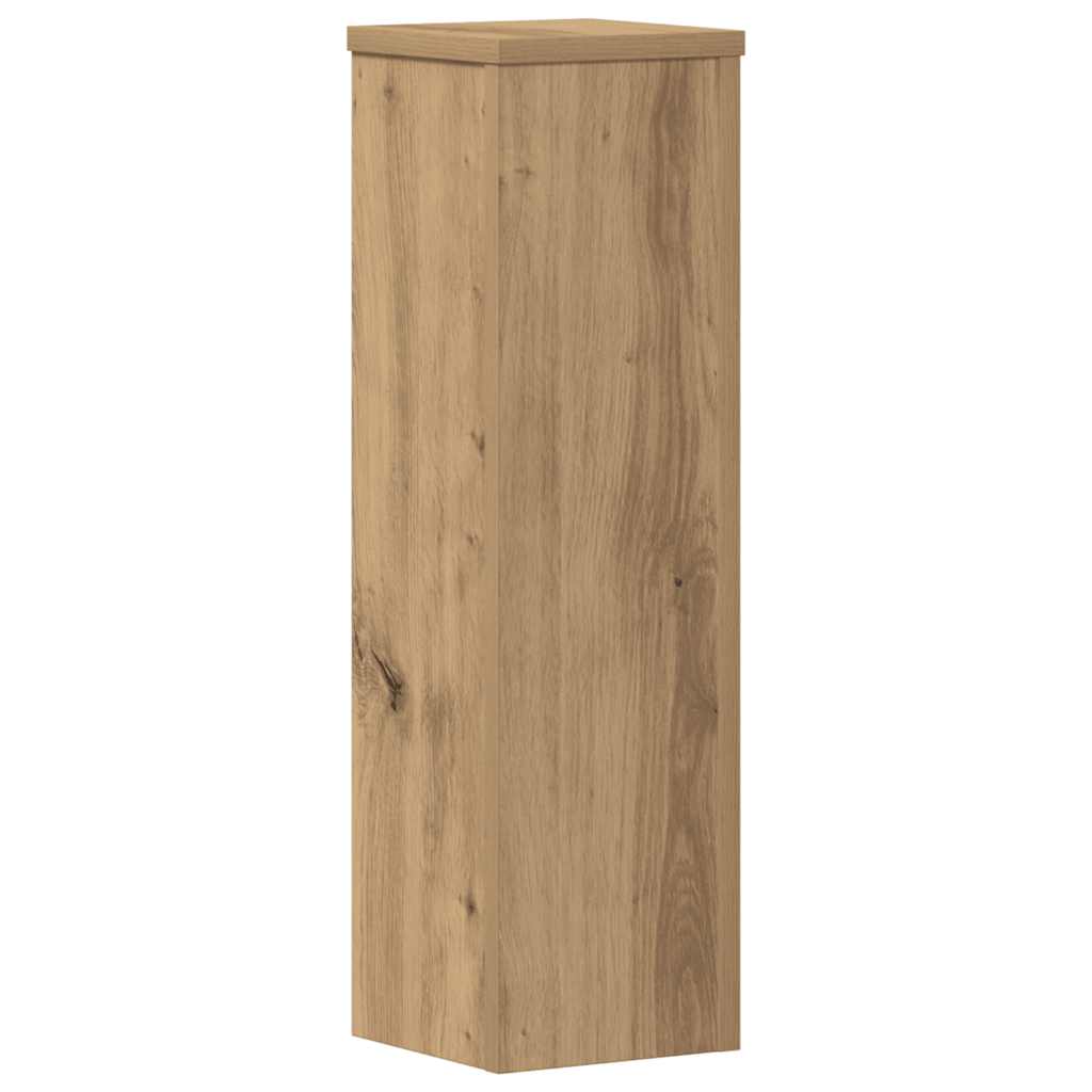 Vidaxxl porte-plantes 2 pcs 17x17x60 cm bois chêne artisanal coloré