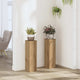 Vidaxxl porte-plantes 2 pcs 17x17x60 cm bois chêne artisanal coloré