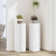 Vidaxx supports pour plantes 2 pcs 25x25x80 cm bois d'ingénierie blanc