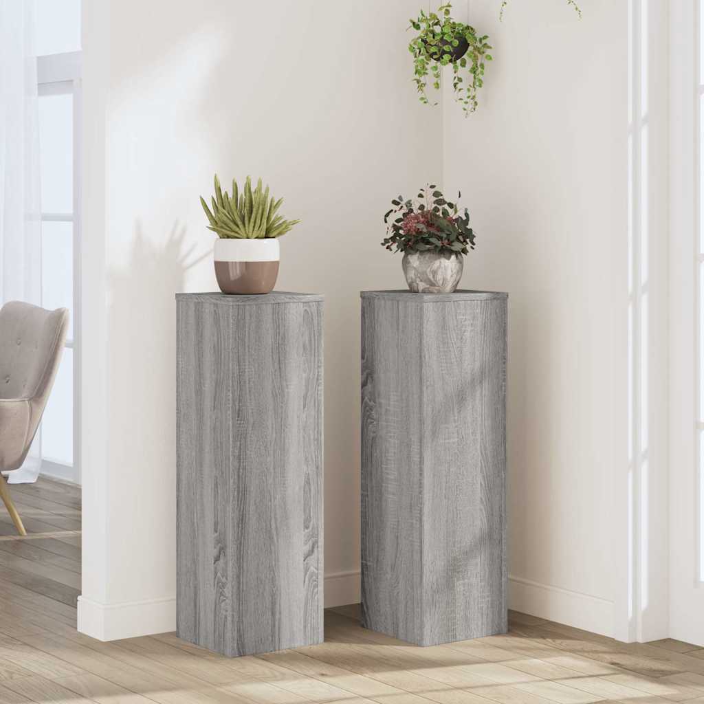 Normes de plante vidaxl 2 ST 25x25x80 cm en bois proches sonoma