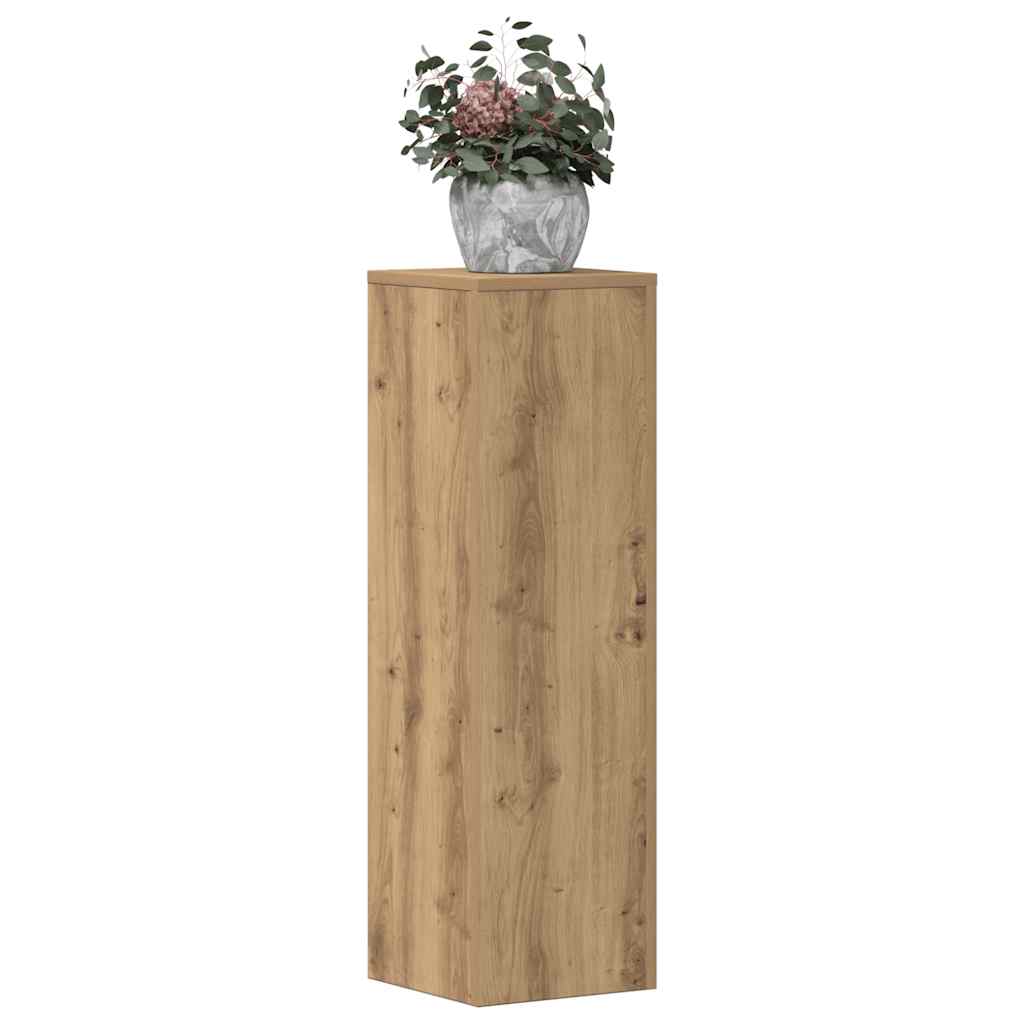 VidaXL supports pour plantes 2 pcs 25x25x80 cm bois chêne artisanal coloré