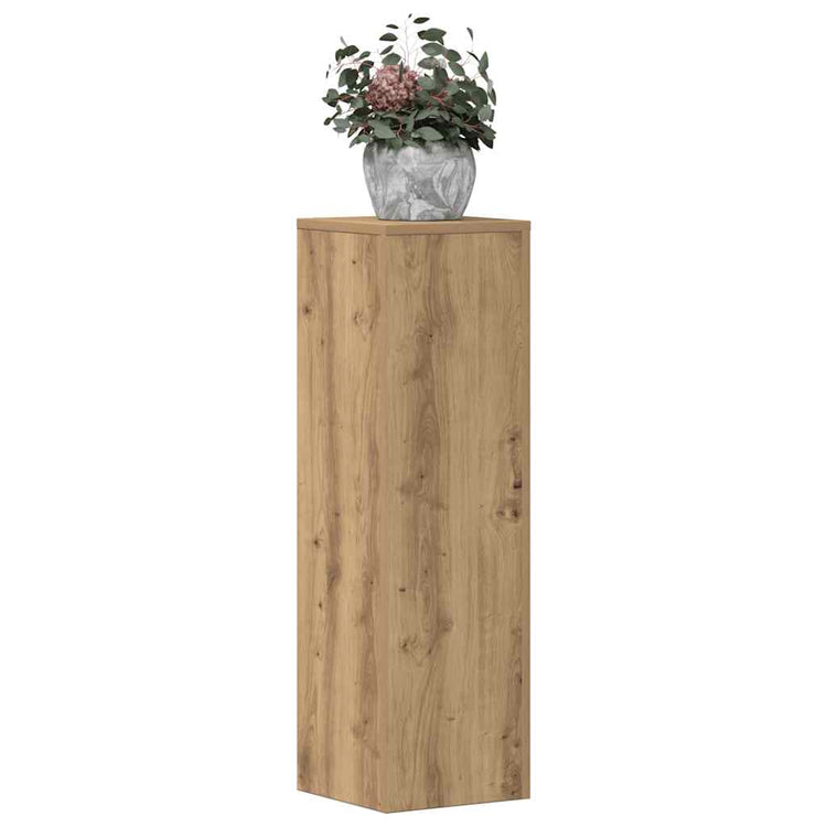 VidaXL supports pour plantes 2 pcs 25x25x80 cm bois chêne artisanal coloré