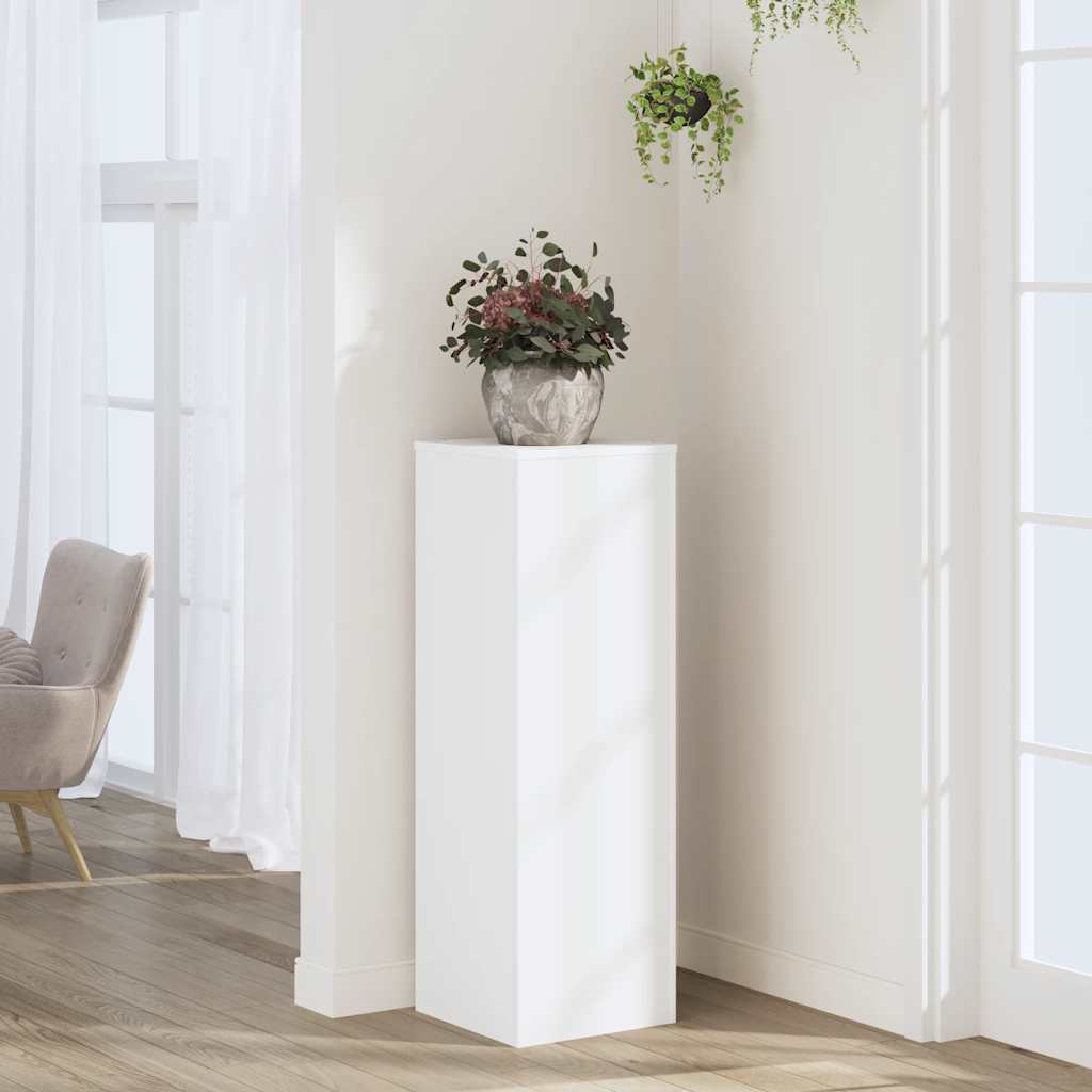 Vidaxx support pour plantes 33x33x100 cm bois d'ingénierie blanc