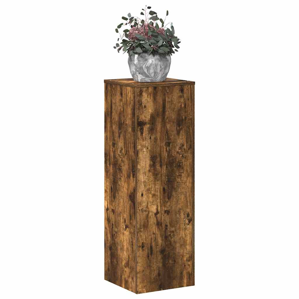 Vidaxx support pour plantes 33x33x100 cm bois traité, chêne fumé