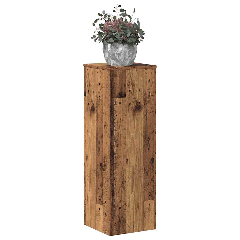 Vidaxx support pour plantes 33x33x100 cm bois traité, couleur bois ancien