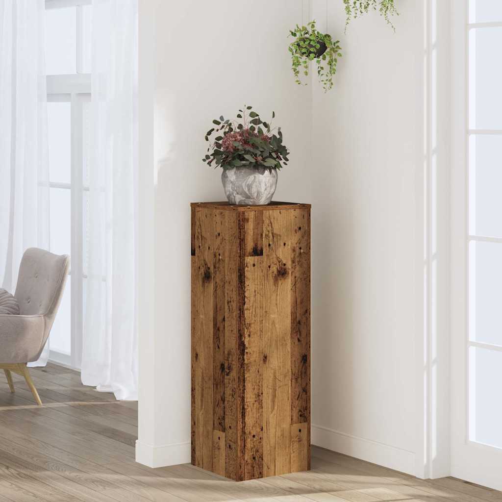 Vidaxx support pour plantes 33x33x100 cm bois traité, couleur bois ancien