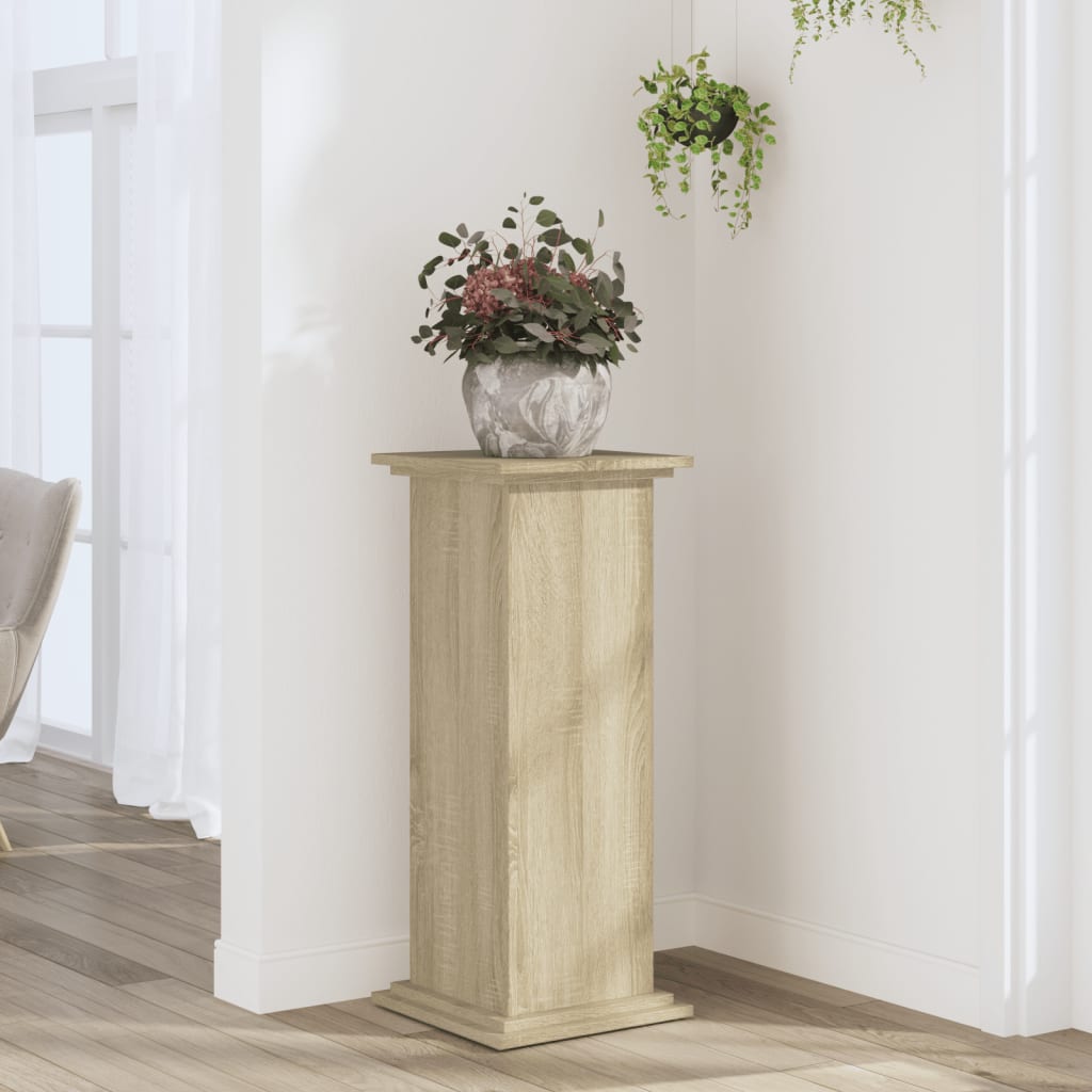 Norme de l'usine de Vidaxl 33x33x80 cm Bois de chêne sonoma en bois de bois de bois -colore