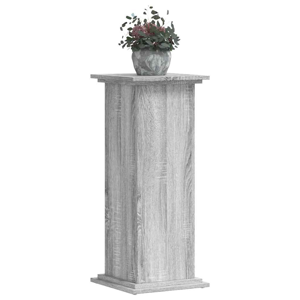 Norme de l'usine de Vidaxl 33x33x80 cm en bois de chêne sonoma gris de bois de bois