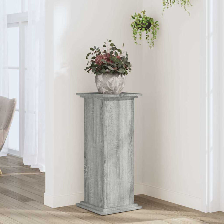 Norme de l'usine de Vidaxl 33x33x80 cm en bois de chêne sonoma gris de bois de bois