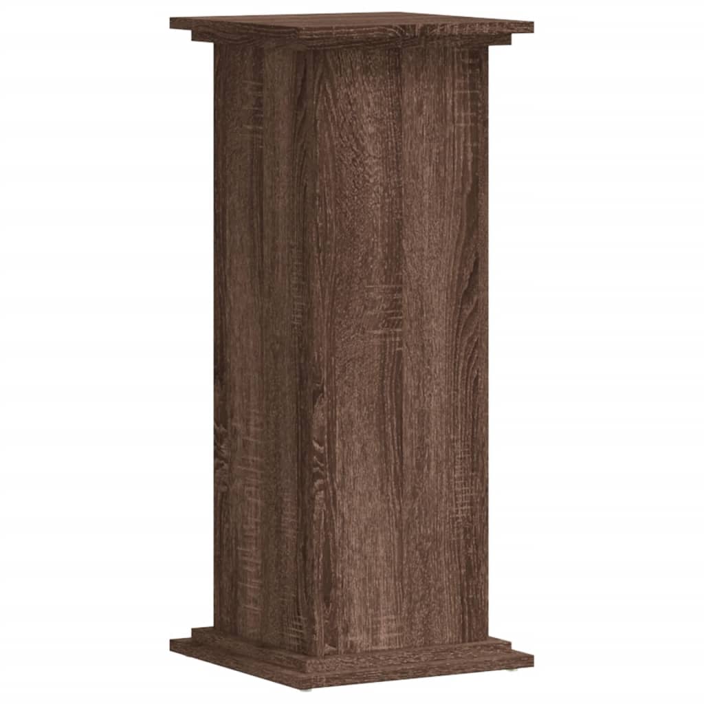 Norme de l'usine de Vidaxl 33x33x80 cm chêne brun en bois -colore