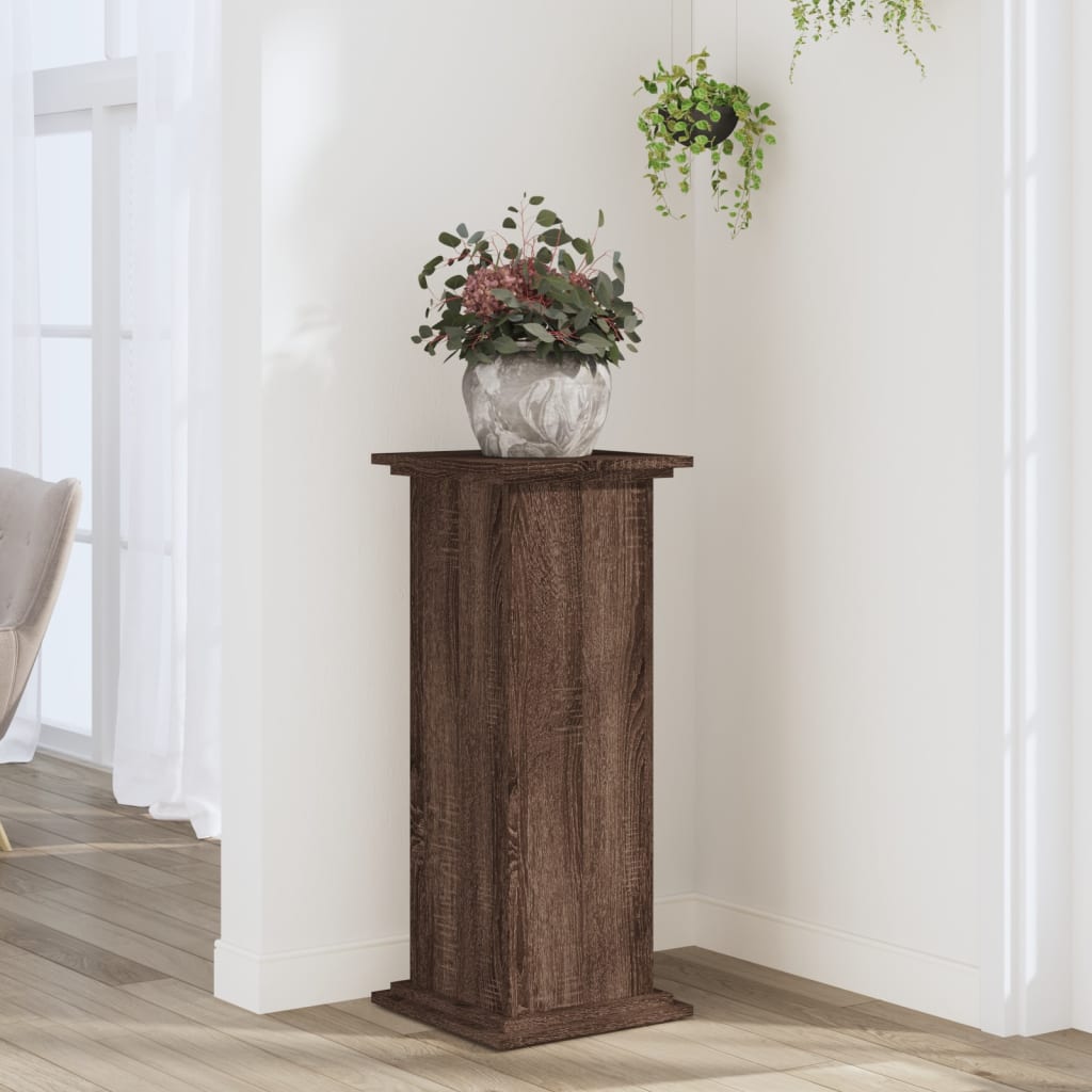 Norme de l'usine de Vidaxl 33x33x80 cm chêne brun en bois -colore