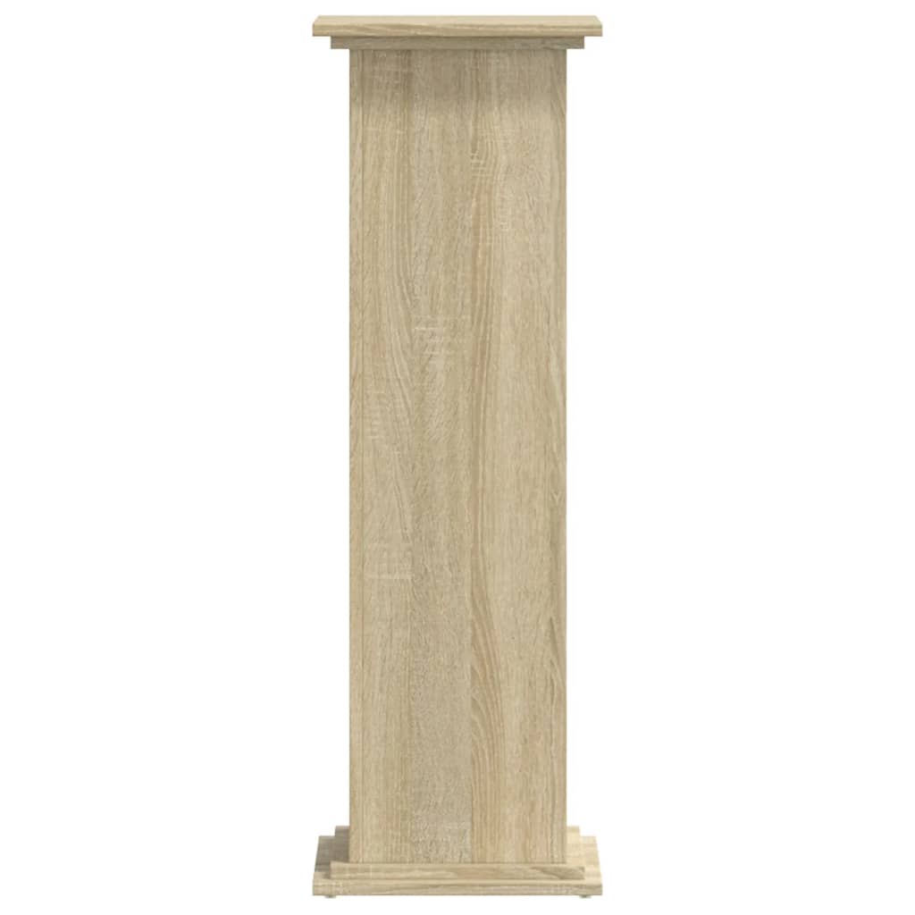 Vidaxx support pour plantes 33x33x100 cm bois d'ingénierie couleur chêne sonoma
