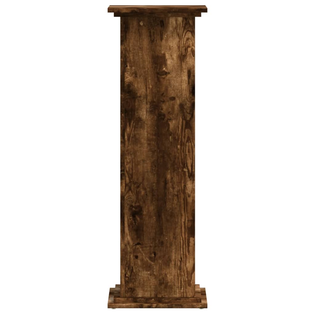 Norme de l'usine Vidaxl 33x33x100 cm Couleur de chêne fumé en bois transformé