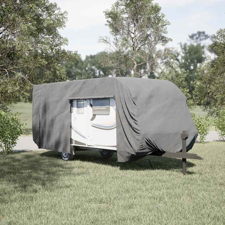 Vidaxl Caravanhoes 732x250x220 cm gris non longueur