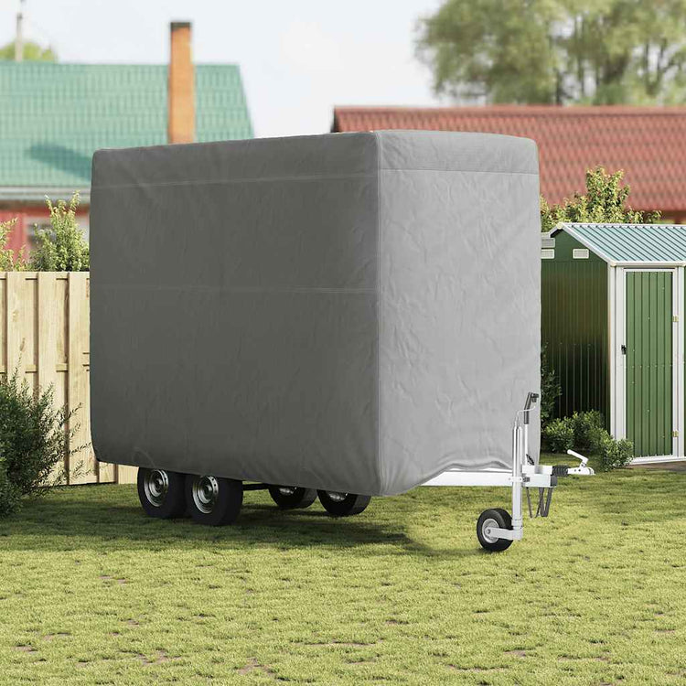 Vidaxx housse de remorque pour chevaux 396x178x250 cm non tissé gris