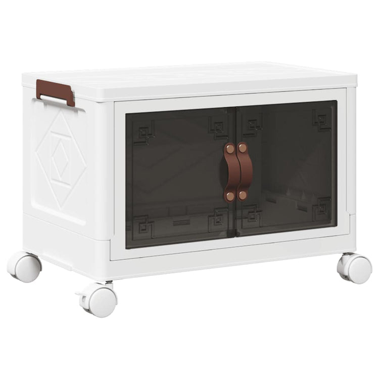 Boîte de rangement Vidaxl Empilable avec roues 28 L 48,5x29.5x33 cm