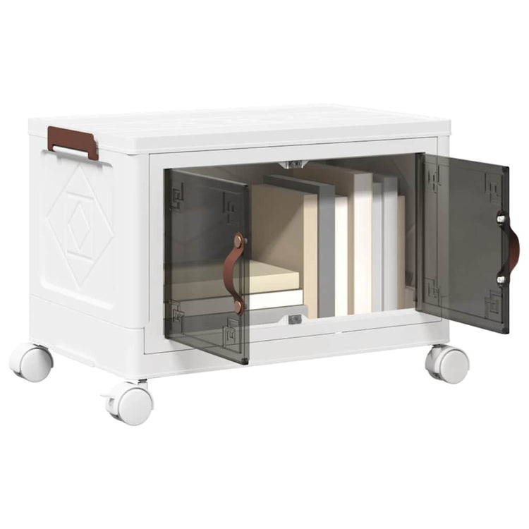 Boîte de rangement Vidaxl Empilable avec roues 28 L 48,5x29.5x33 cm