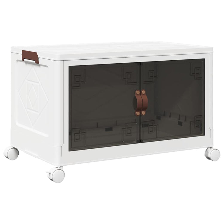 Boîte de rangement vidaxl empilable avec roues 75 L 64x40x41 cm
