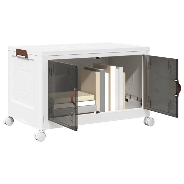 Boîte de rangement vidaxl empilable avec roues 75 L 64x40x41 cm