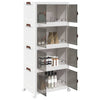 Boîte de rangement Vidaxl Empilable avec roues 4 couches 75 L 64X40X141.5 cm