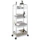 Vidaxl Storage Trolley 4 couches 37x28x95 cm acrylique transparent
