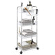 Vidaxl Storage Trolley 4 couches 37x28x95 cm acrylique transparent