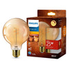 Philips vintage LED globe dimmable G95 E27 60W verre ambré