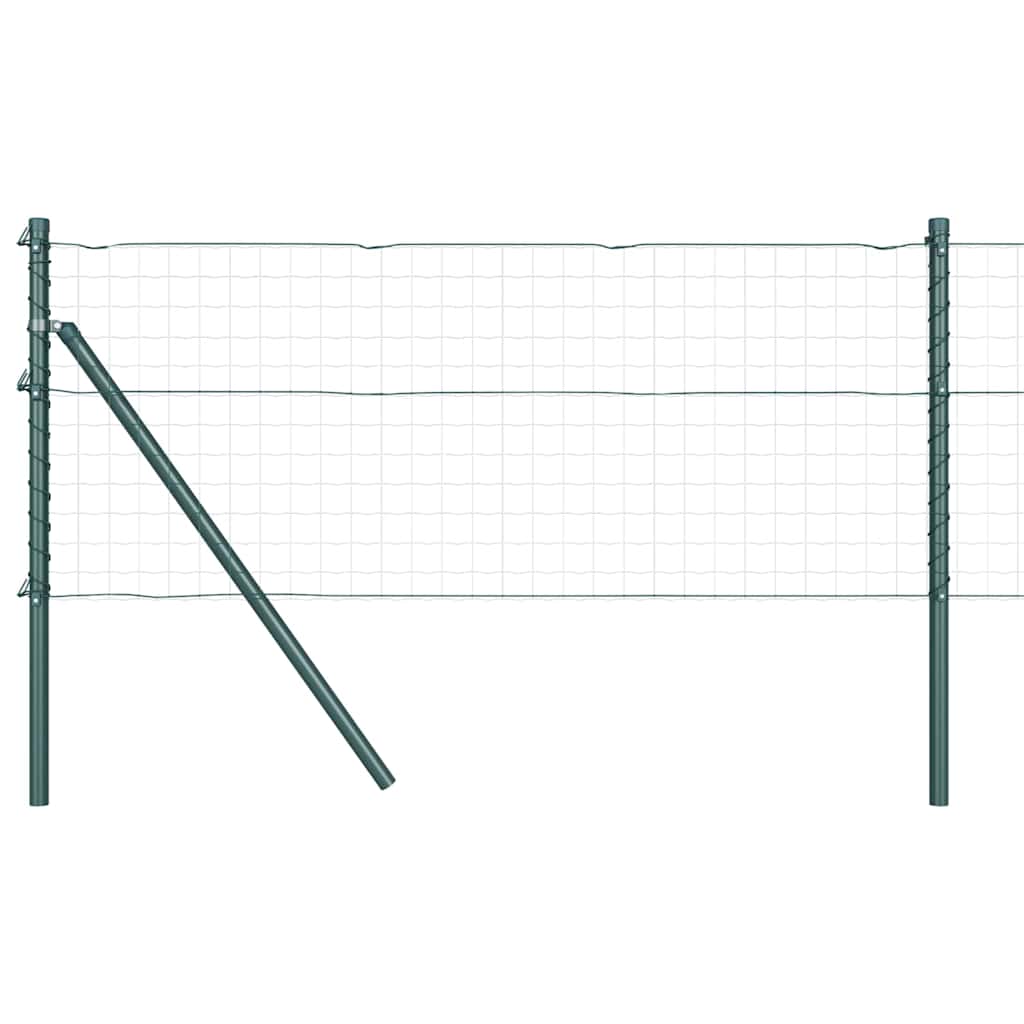 Vidaxl poteau de clôture 26 pcs vert 3,2 x 3,2 x 80 cm