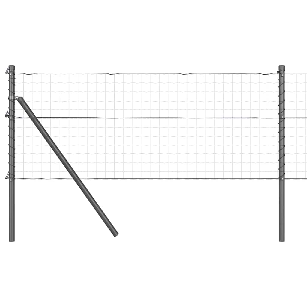 Vidaxl poteau de clôture 26 pcs gris 3,2 x 3,2 x 80 cm