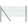Poteau de clôture Vidaxl vert 10 x 0,6 m (maille 40 x 40 mm)