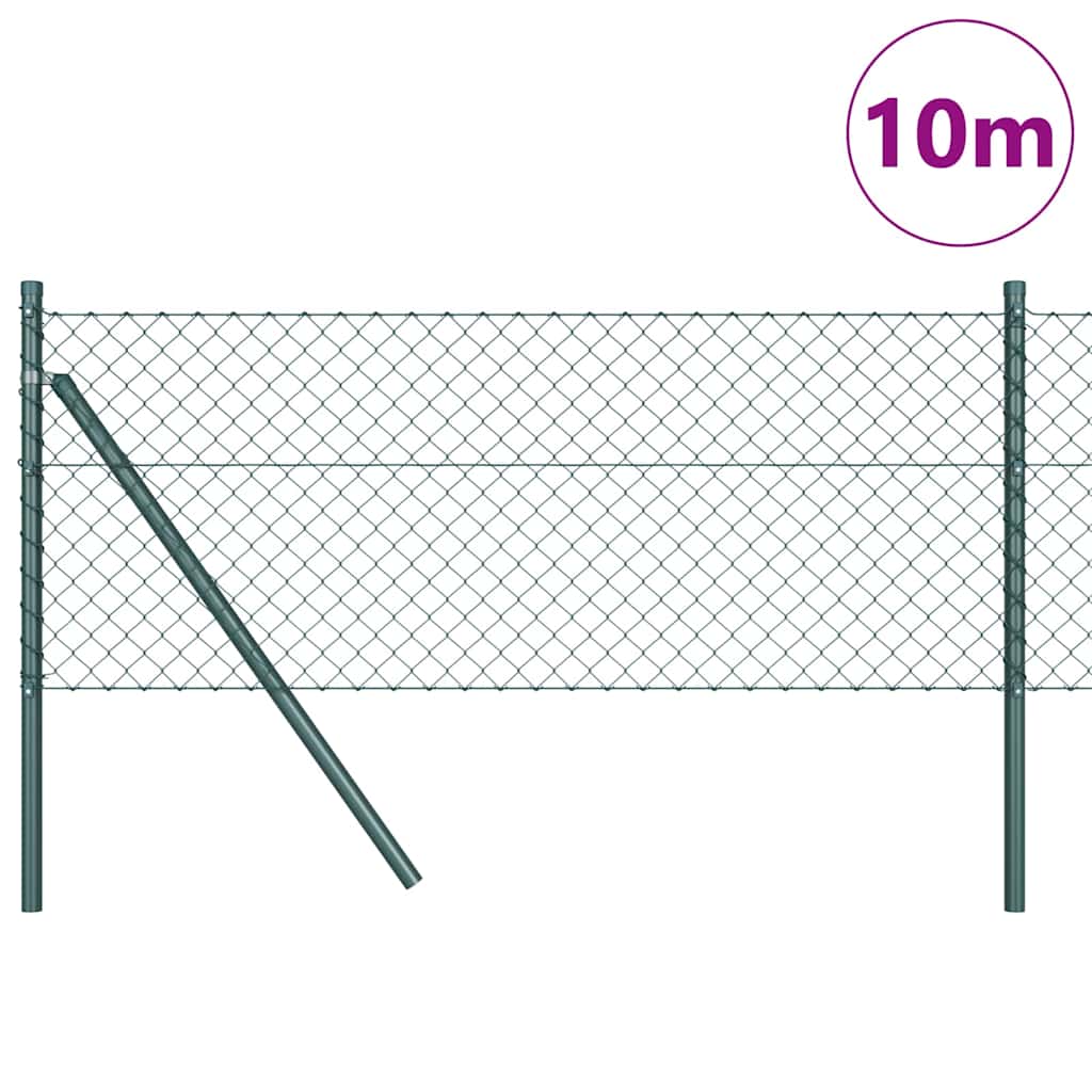 Poteau de clôture Vidaxl vert 10 x 0,8 m (maille 40 x 40 mm)