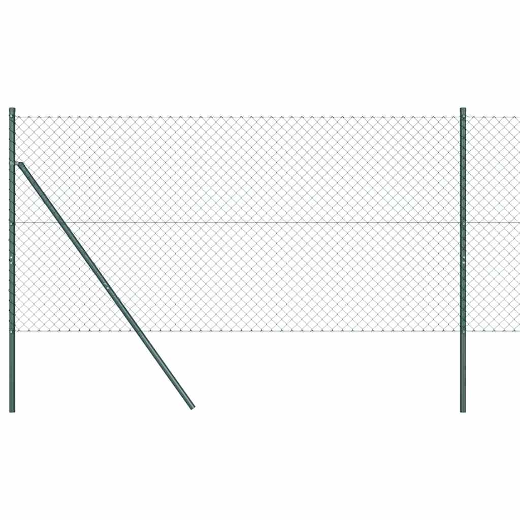 Poteau de clôture Vidaxl vert 10 x 1,4 m (maille 40 x 40 mm)