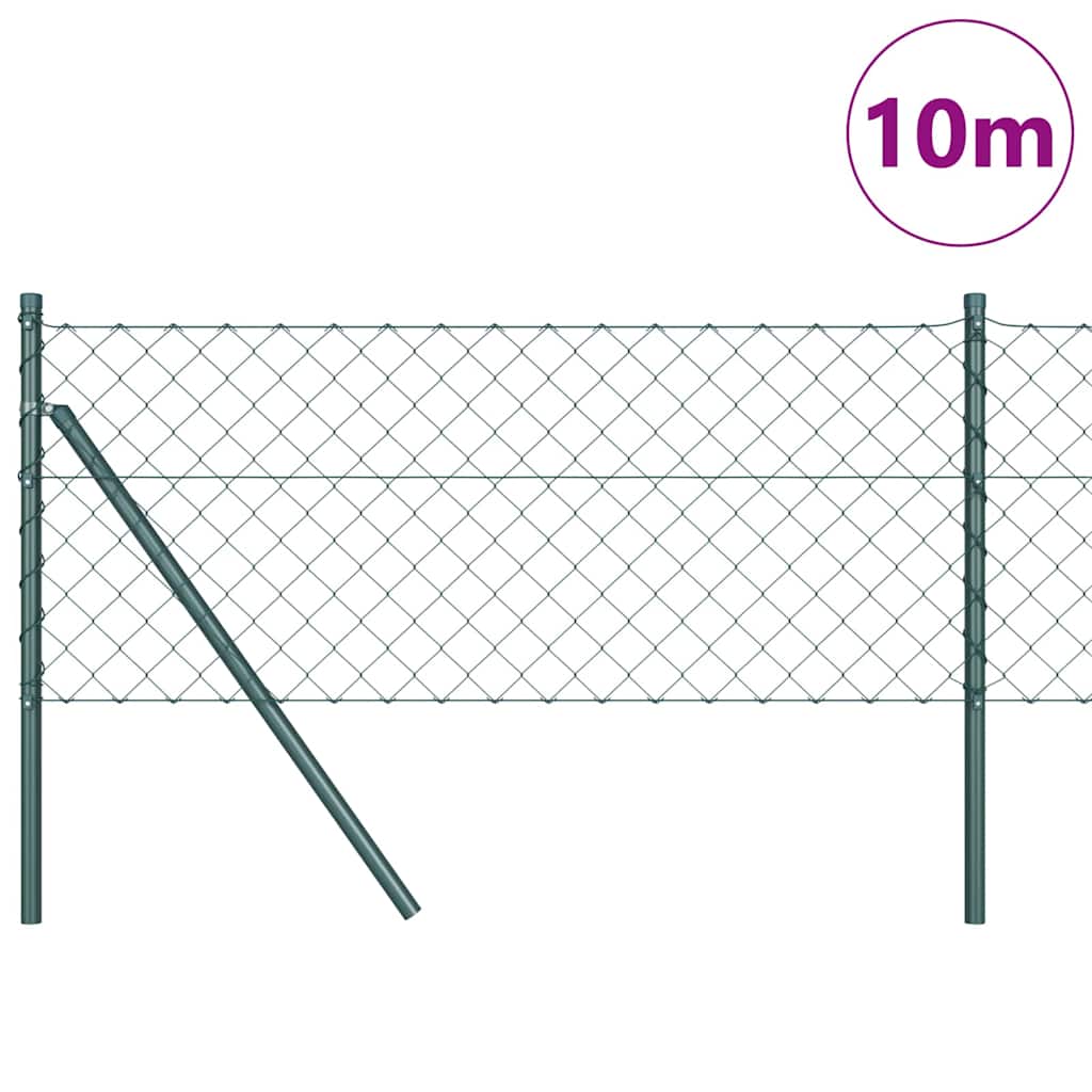 Poteau de clôture Vidaxl vert 10 x 0,4 m (maille 60 x 60 mm)