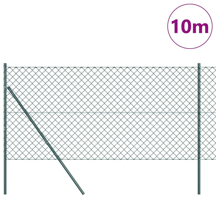 Poteau de clôture Vidaxl vert 10 x 1,4 m (maille 60 x 60 mm)