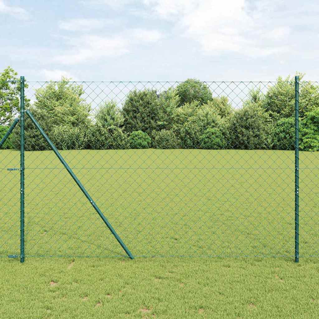 Poteau de clôture Vidaxl vert 10 x 1,6 m (maille 60 x 60 mm)
