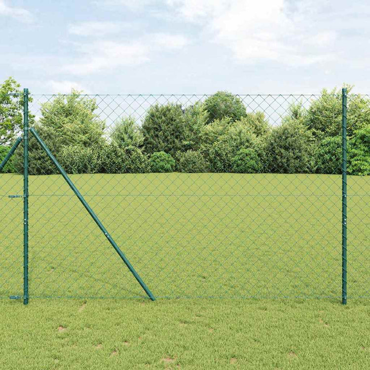Poteau de clôture Vidaxl vert 10 x 1,6 m (maille 60 x 60 mm)