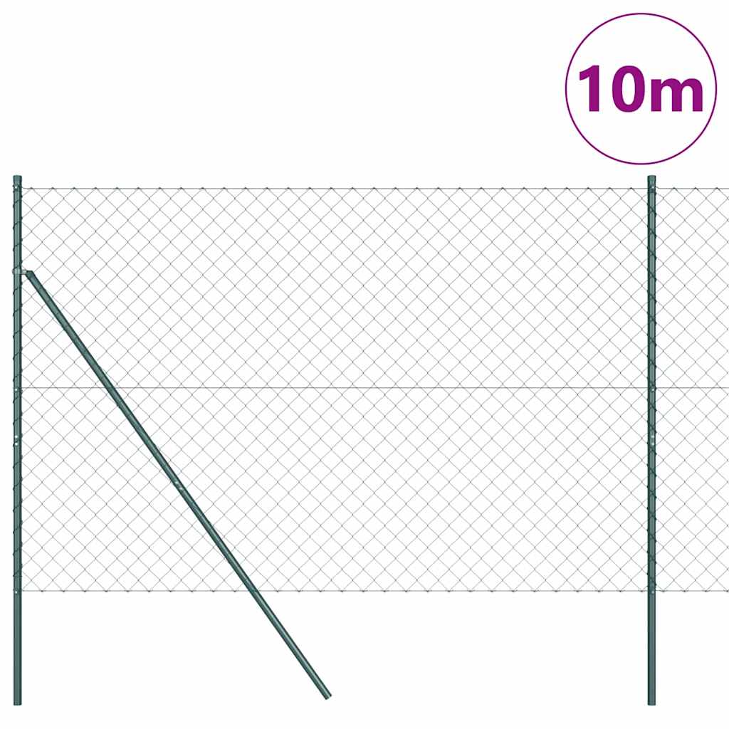 Poteau de clôture Vidaxl vert 10 x 1,6 m (maille 60 x 60 mm)