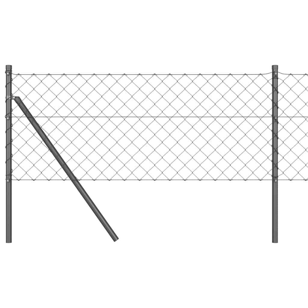 Poteau de clôture Vidaxl gris 10 x 0,8 m (maille 60 x 60 mm)