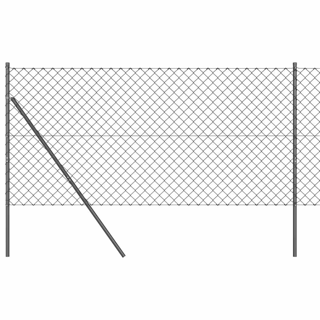 Poteau de clôture Vidaxl gris 10 x 1,4 m (maille 60 x 60 mm)