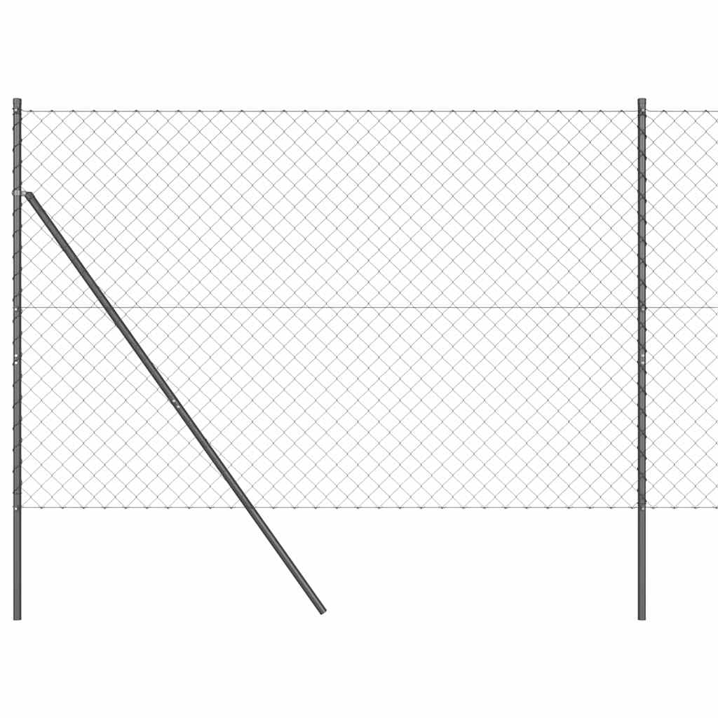 Poteau de clôture Vidaxl gris 10 x 1,5 m (maille 60 x 60 mm)