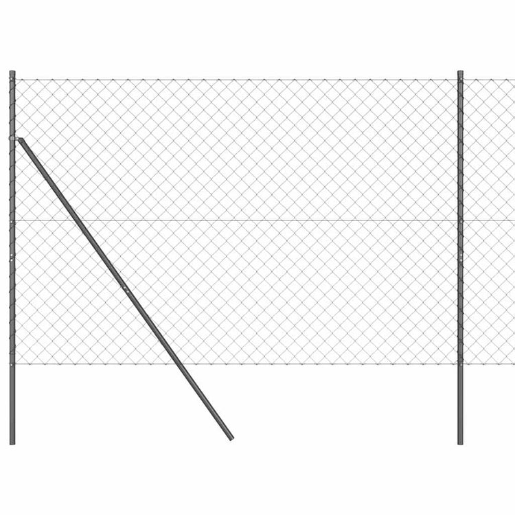 Poteau de clôture Vidaxl gris 10 x 1,6 m (maille 60 x 60 mm)