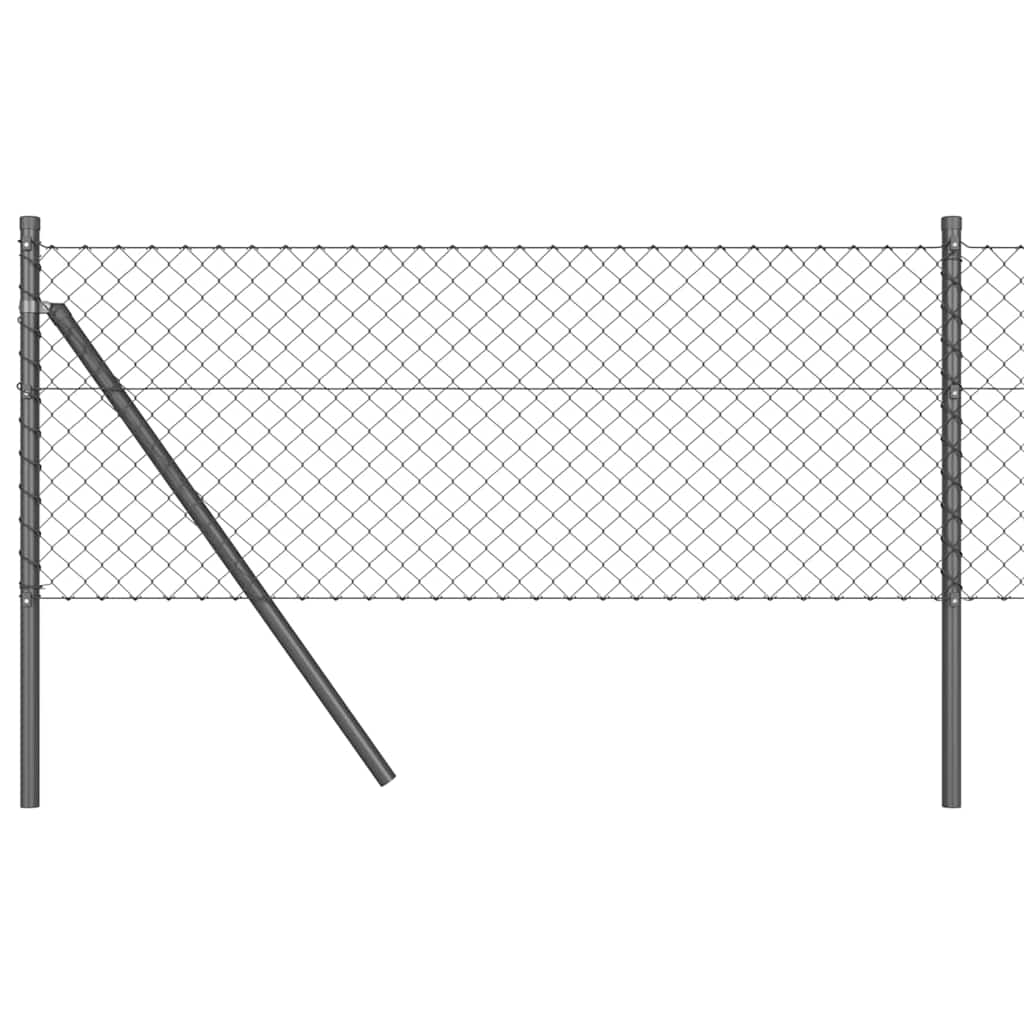 Poteau de clôture Vidaxl gris 25 x 0,4 m (maille 40 x 40 mm)