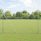 Vidaxl poteau de clôture argent 10 x 1,6 m (maille 60 x 60 mm) acier