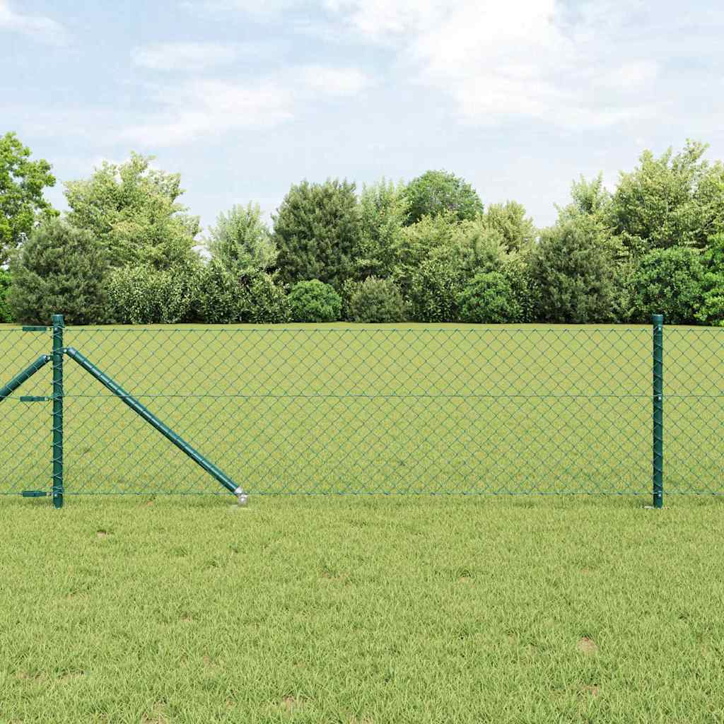 Poteau de clôture Vidaxl vert 10 x 0,4 m (maille 60 x 60 mm)